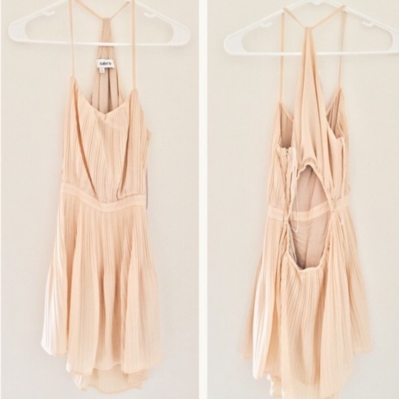 ISABEL LU Pleated Peach Dress - Picture 2 of 8